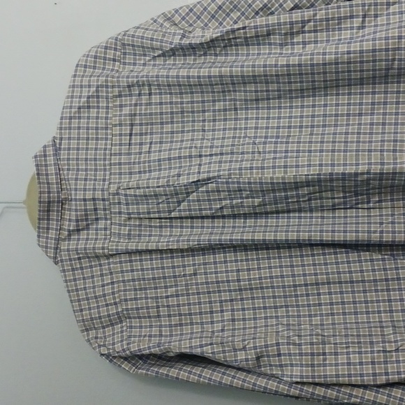 L.L.Bean size XXL-Tall men's plaid blue and white long sleeves shirt. - Picture 6 of 16